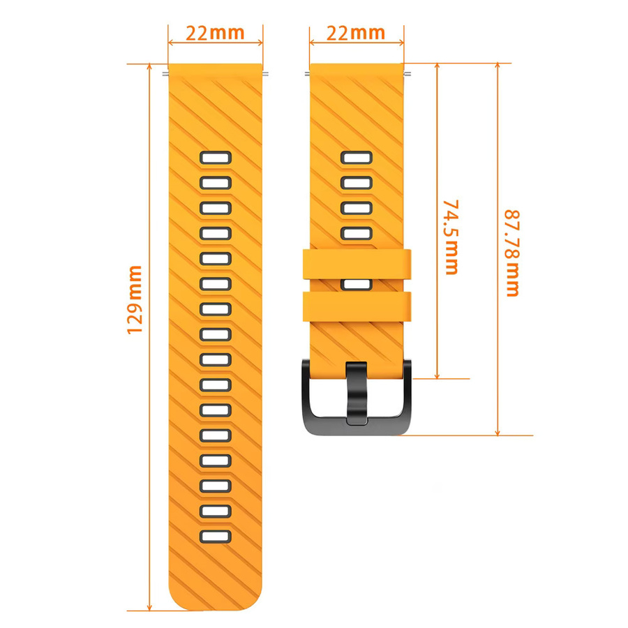 Uhrenarmband Silikon, 22 mm, Unisex - Bild 4