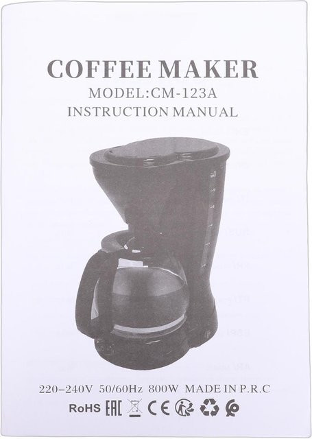 Aimo Elektrischer Kaffeekocher mit Glaskanne und Metallgitterfilter, Grau, 750 ml - Bild 1