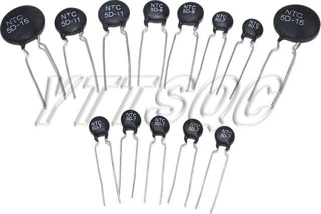 10 Stück Thermistor MF72 5D-15 NTC Thermowiderstand Temperatursensor in Schwarz - Bild 1