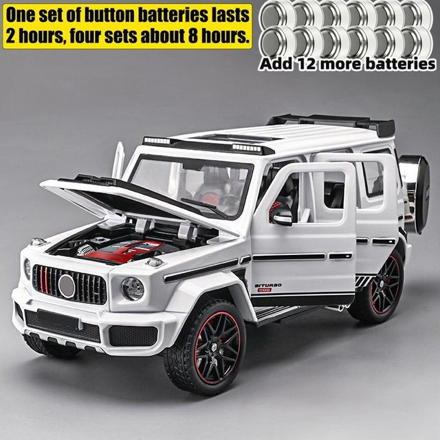 Linyi toy car Mercedes Benz G800, Druckgussmodell, 1:24, Metall, ab 14 Jahren - Bild 1