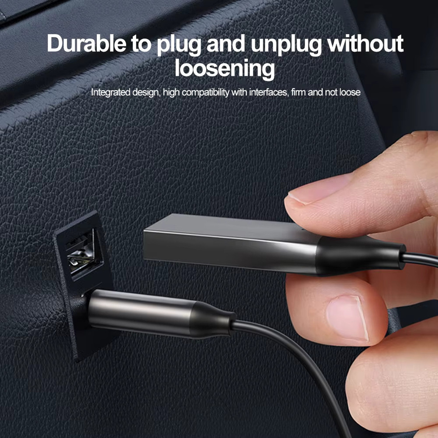 Kebidumei USB zu Bluetooth 5.0 Adapter mit 3,5mm Klinkenanschluss und eingebautem Mikrofon für dein Auto - Bild 2