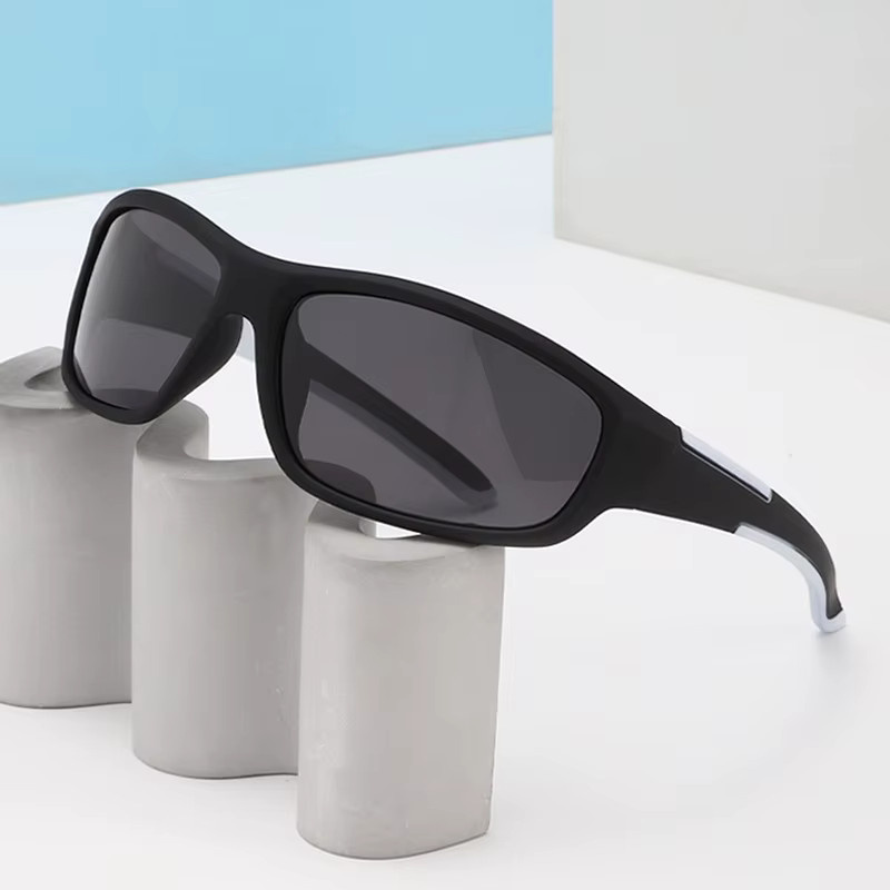 NAPAGE Sonnenbrille, Unisex, Vollrand, rechteckig, Kunststoff, multicolour, black - Bild 1