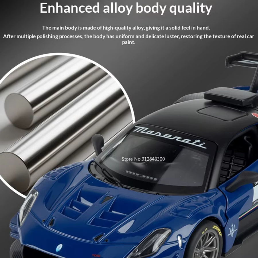RMZ city GT2 Modellauto, Maßstab 1:32, Rennwagen, Gelb, Metall - Bild 2