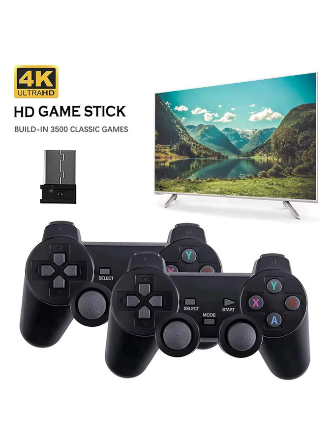 2 Stück Kabellose 2,4G Gaming-Controller in Schwarz für PC, Android, TV und Smartphone, Ergonomisches Gamepad Set für M8 X2 M15 Game Stick - Bild 6