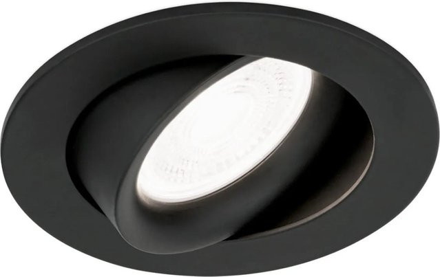 Orion Leuchten Einbaustrahler aus Aluminium in Schwarz, rund, GU10, Durchmesser: 9 cm - Bild 1
