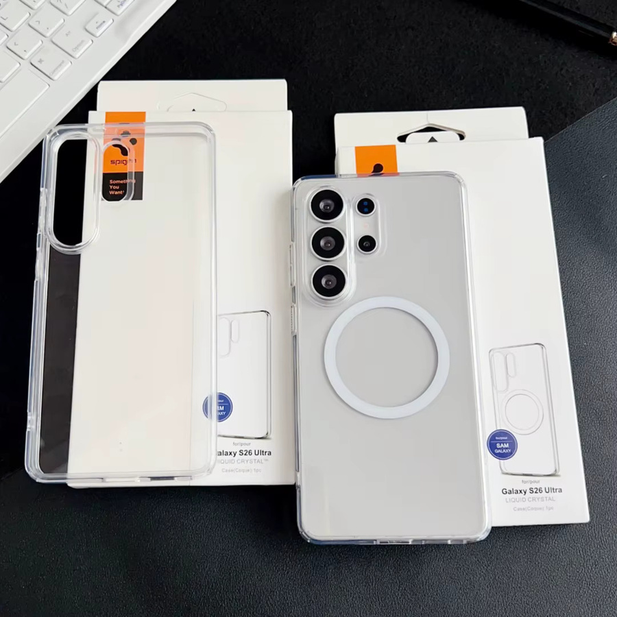 Spigen Matte Magnetische Kristallklare Handyhülle für Samsung S26 Ultra, S25 und S24 Plus in Transparent mit Stoßfestem Schutz und Unterstützung für kabelloses Laden - Bild 2