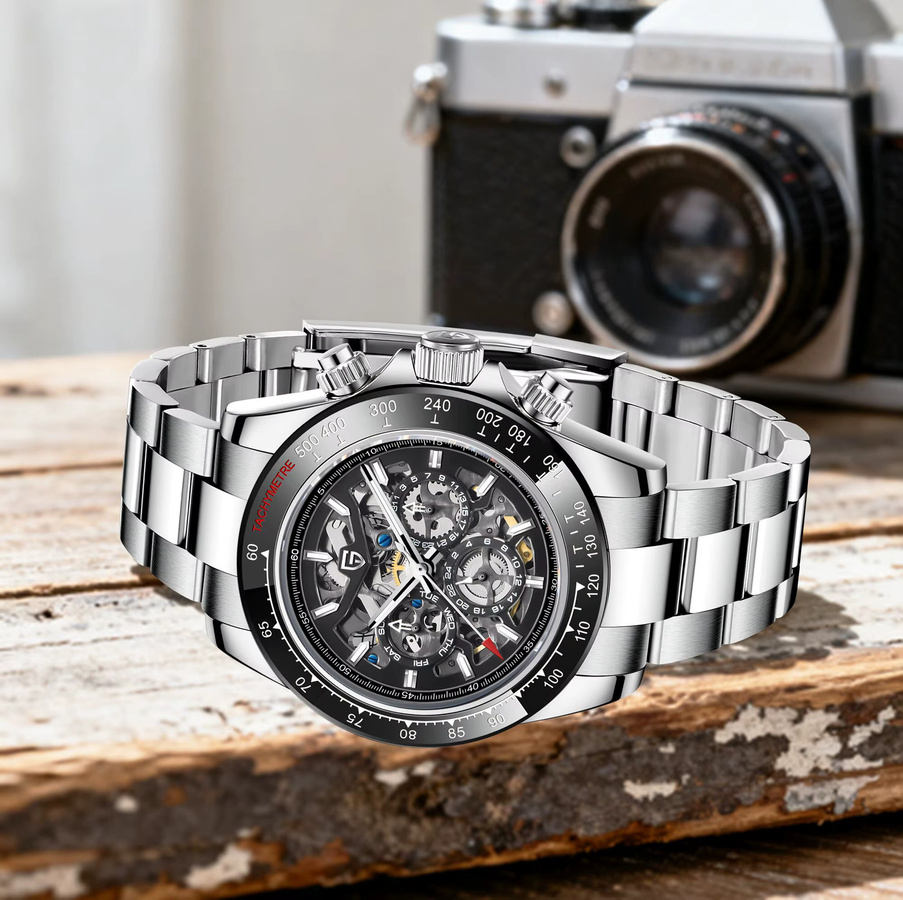 PAGANI DESIGN Chronograph, Automatik, Edelstahl, Saphirglas, Herren - Bild 4