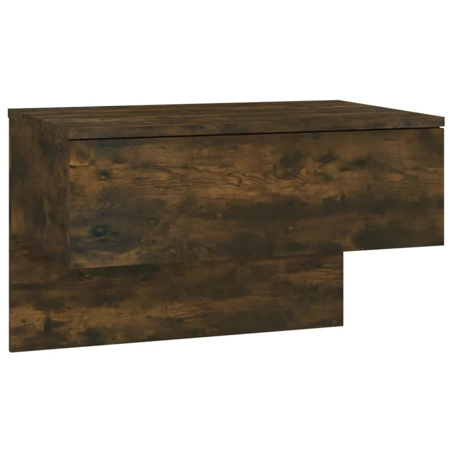 vidaXL Wand-Nachttisch Modell 5 aus Holzwerkstoff in Räuchereiche, B/T/H: 40 x 40 x 60 cm - Bild 2