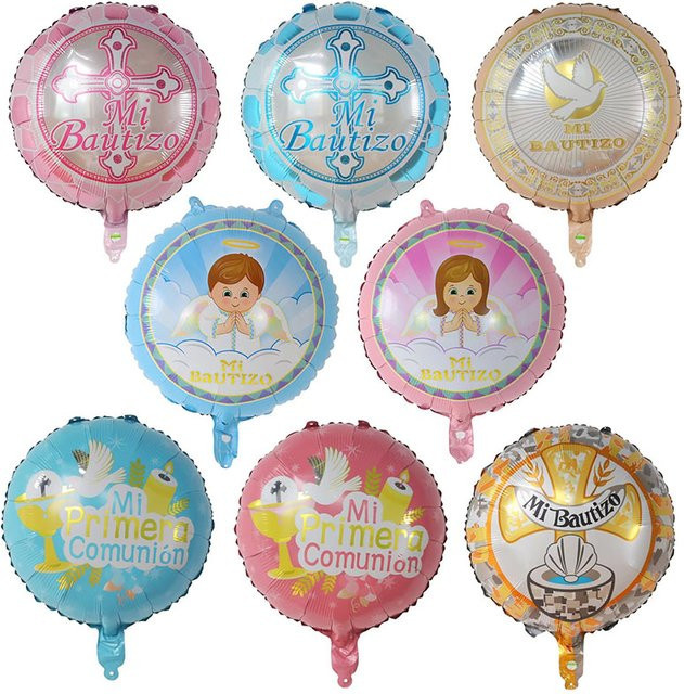 LQVYI Runde Spanisch Taufe West Taufe Thema Party Dekoration, 10-teiliges Set, Folien-Helium-Ballons - Bild 1