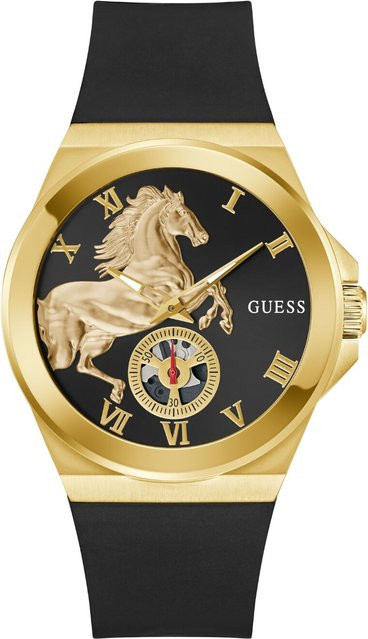 Guess Armbanduhr, Quarz, Edelstahl, Gold, 44 mm, Herren - Bild 1