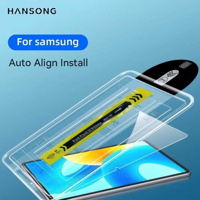 Samsung Schutzfolie aus gehärtetem Glas für Galaxy Tab A9 Plus, S7, S8, S9, S10 Plus und S9/S10 FE, transparent - Bild 1