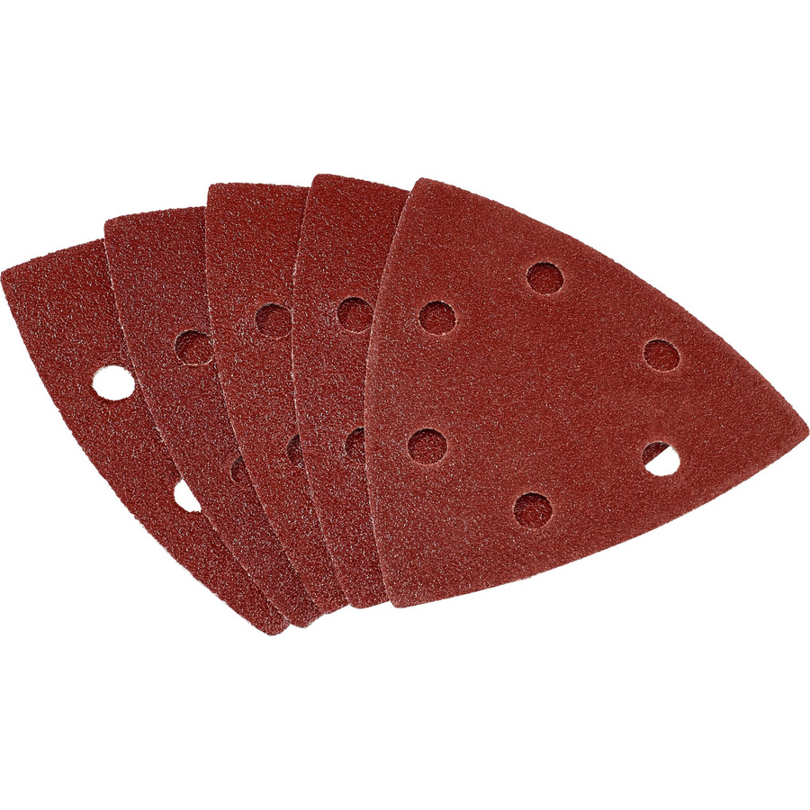 LUX-TOOLS Schleifauflage für Dreiecksschleifer, K320, gelocht, B: 9,6 cm x T: 9,6 cm - Bild 2
