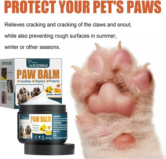 YEGBONG Haustierpfotenbalsam, Vitamin E-Sheabutter, für Hunde und Katzen - Bild 1