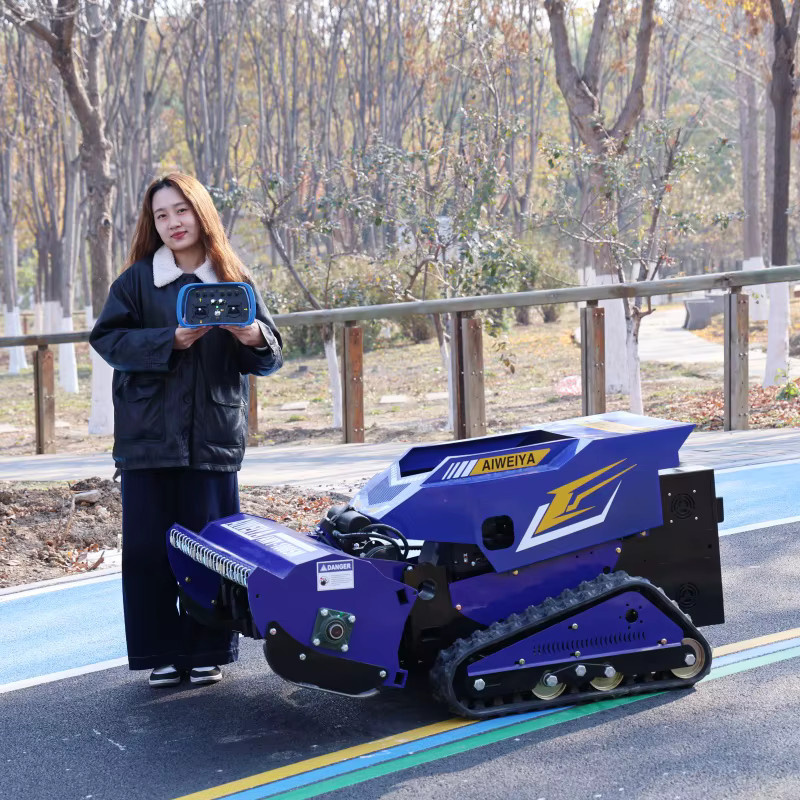AIWEIYA RC-Rasenmäher Blau – Selbstfahrender All-Terrain Zero-Turn Mäherroboter für Erwachsene - Bild 3