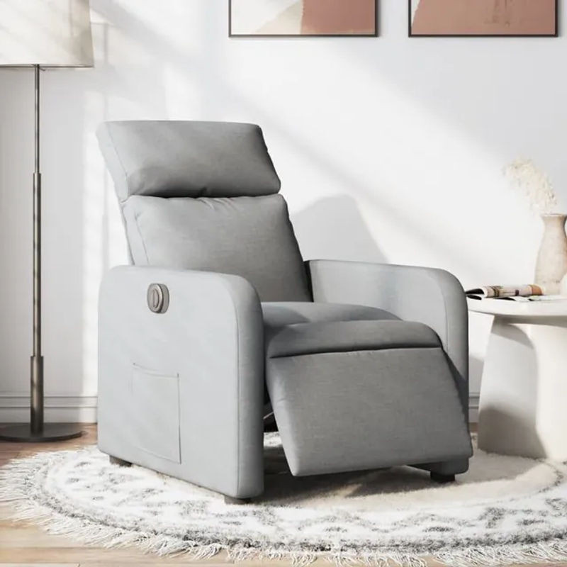 Vidaxl Elektrischer Relax-Sessel in Grau mit Stoffbezug im modernen Design - Bild 1