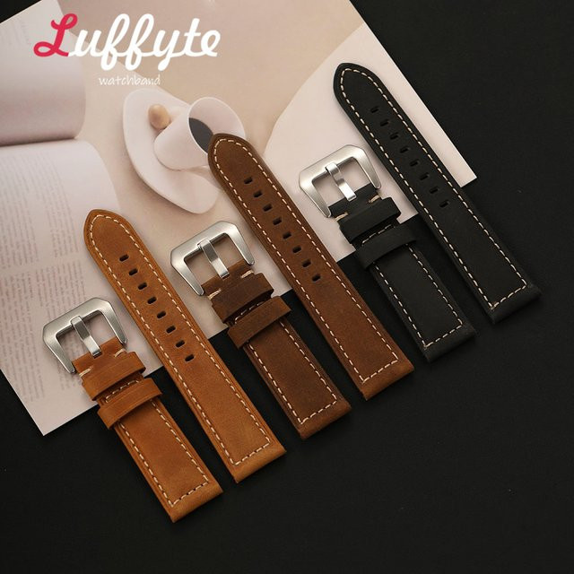 luffyte Uhrenarmband Leder, Vintage, Herren - Bild 1
