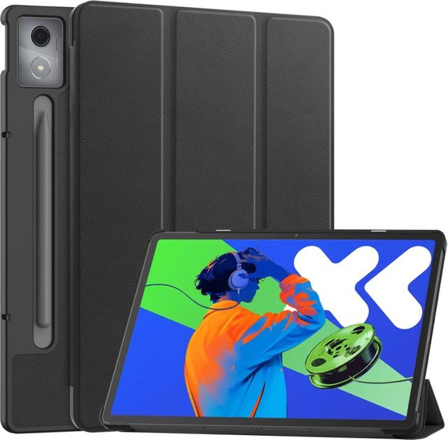 Smart Case für Lenovo Xiaoxin Pad Pro 12,7 Zoll 2026 mit klappbarem Flip-Ständer und Auto-Sleep-Funktion in Schwarz oder Blau - Bild 1