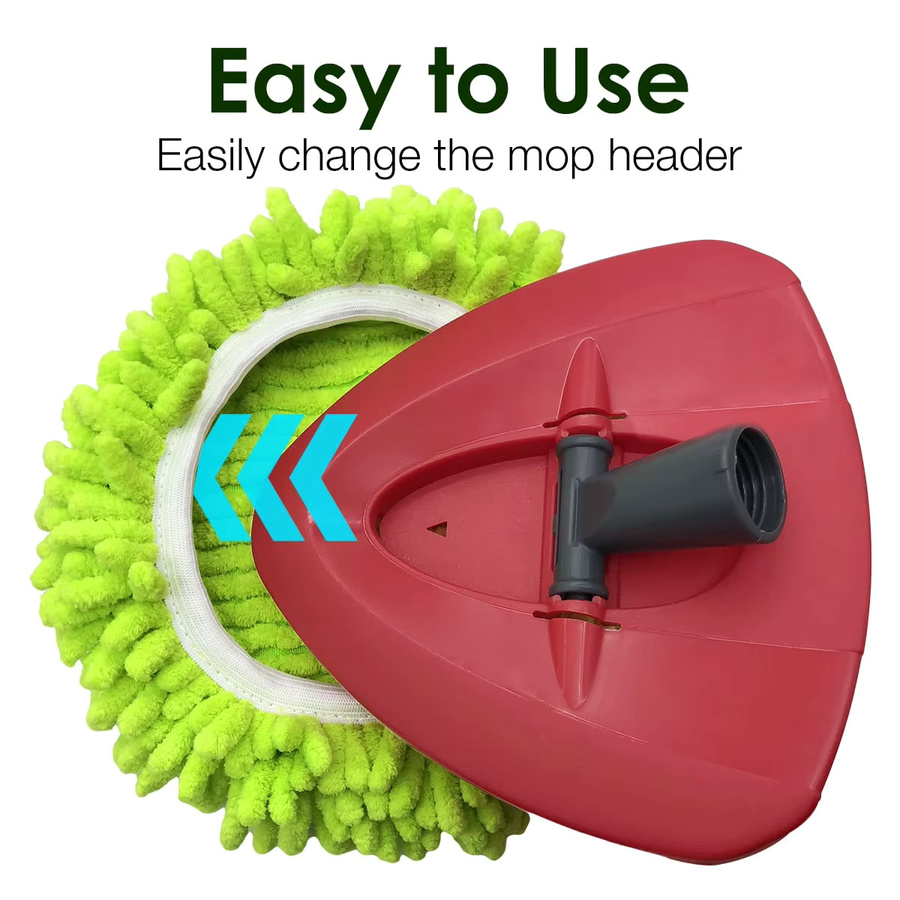 Vileda Ersatz Spin Mop Kopf mit Bodenwäscher und Chenille Duster für O-Cedar Spin Mop Nachfüllung - Bild 2