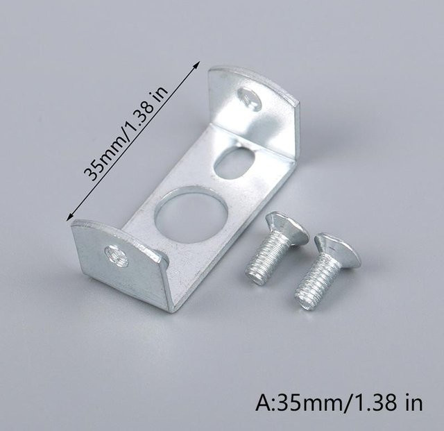 HUXUAN Montagehalterung für Deckenleuchten mit Eisenstange und festen Schrauben, Weiß/Silber, 35-115mm - Bild 1