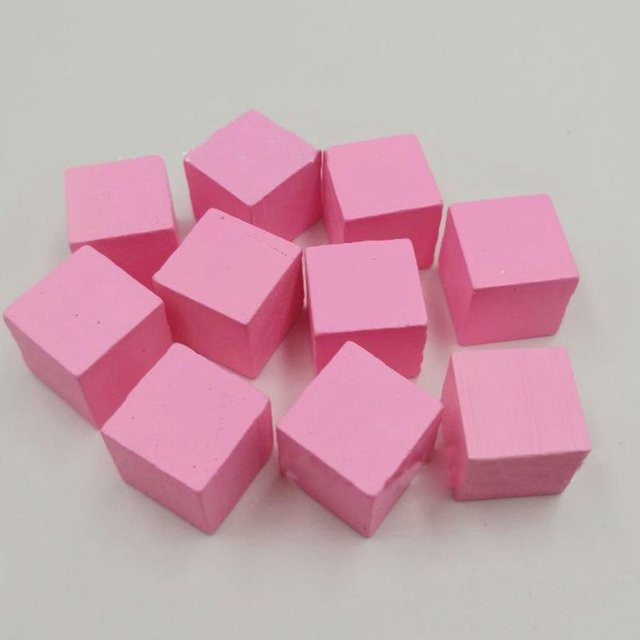 Binchi Outdoor Product Holz Würfel, Bunt / Mehrfarbig, Rosa / Pink, 100-teiliges Set - Bild 1