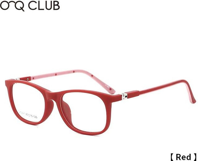 O-Q CLUB Korrektionsbrille Kinder, Quadratisch, Vollrand, TR90, White - Bild 1