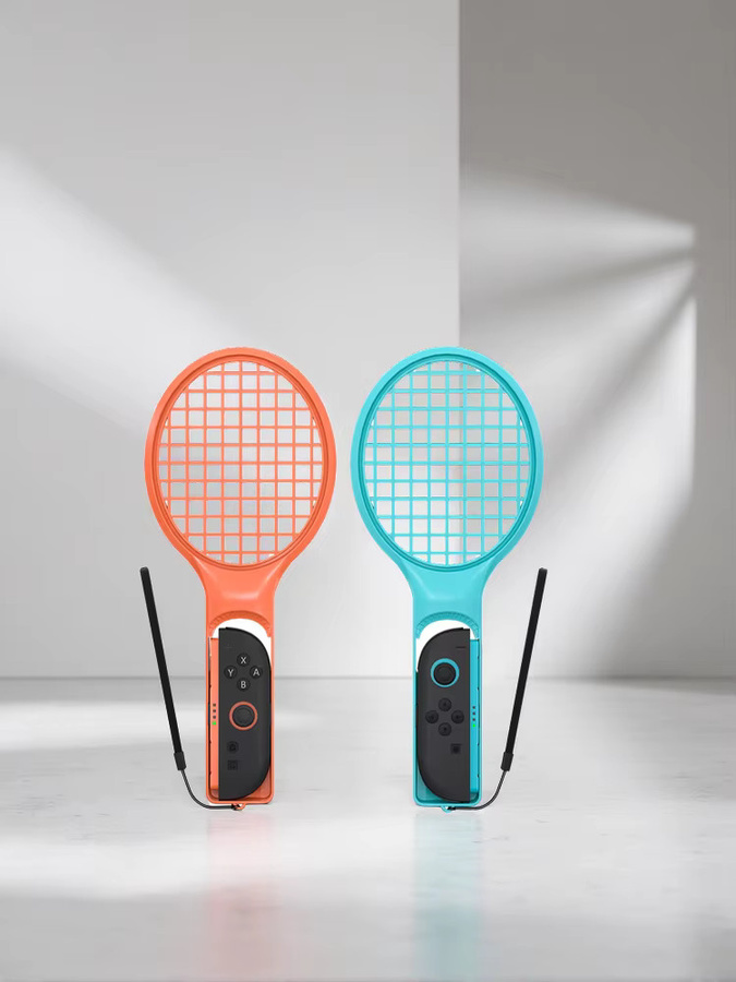 ACES Tennisschläger Joy-Con-Griffhalter und Controller-Griffe für Nintendo Switch und Switch 2 OLED in Blau - Bild 6