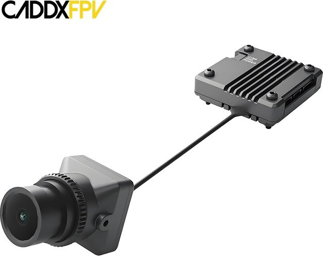 Caddx Infra V2 FPV-Kamera mit 1/1,8 Zoll Sensor, 1500TVL und AI Nachtsichtverbesserung in Schwarz - Bild 1