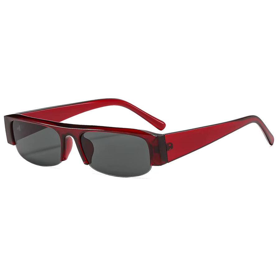 Salutami Sonnenbrille, Halbrand, quadratisch, schwarz-rot verlaufend, Damen, Kunststoff - Bild 3
