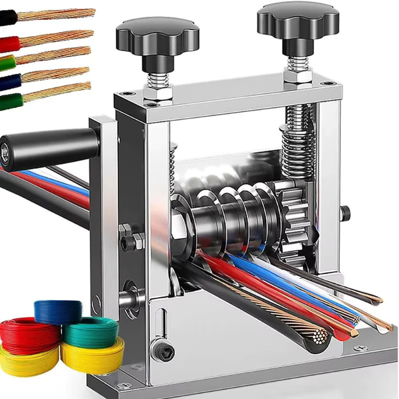 Manueller Drahtabisolierer in Silber, multifunktionales handgehaltenes Kabelabisolierwerkzeug und tragbare Elektrikerzange für Kupferdraht-Anschlussreparaturen - Bild 2