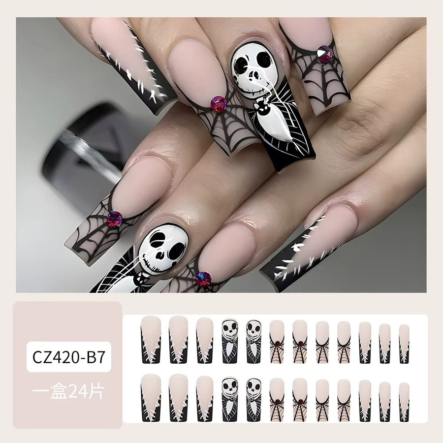 YADORNOS Kunstnägel Halloween, 24 Stück, Glänzend, Unisex - Bild 2
