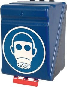 GEBRA Aufbaubox SECU Maxi für schweren Atemschutz, Blau, Wandmontage - Bild 1