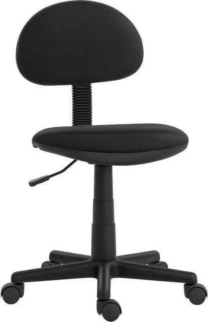 Ergonomischer HOMCOM Bürostuhl in Schwarz mit elastischem Stoff, Tiefe: 51 cm, Breite: 43 cm, Höhe: 85 cm - Bild 1