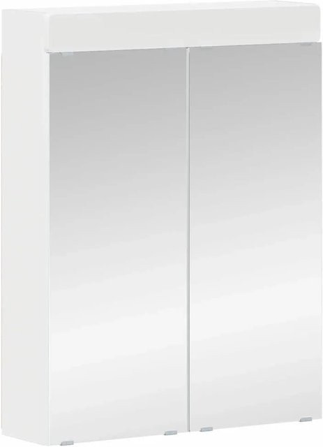 vidaXL Badezimmerspiegelschrank TULUM mit Regal in Weiß, Wandmontage, B/T/H: 60 x 16,5 x 78 cm - Bild 1