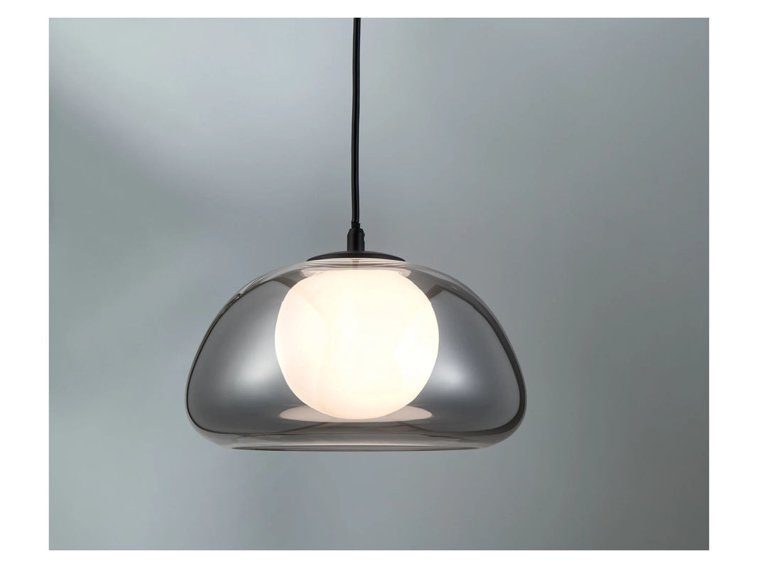 LIVARNO HOME LED-Pendelleuchte aus Glas in Grau und Transparent - Bild 2