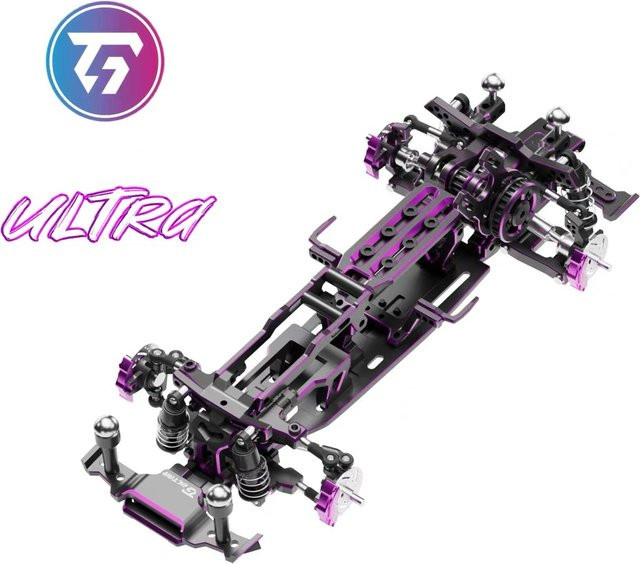 TG Super TGS Ultra Racing RWD Drift Racing RC Autorahmen, 1:24, Fernbedienung - Bild 1