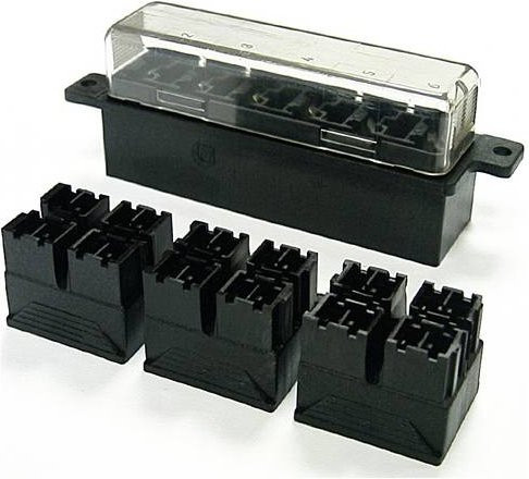 IMaXX blade fuse holder normOTO H1281 Sicherungsadapter Schwarz Transparent - Bild 1
