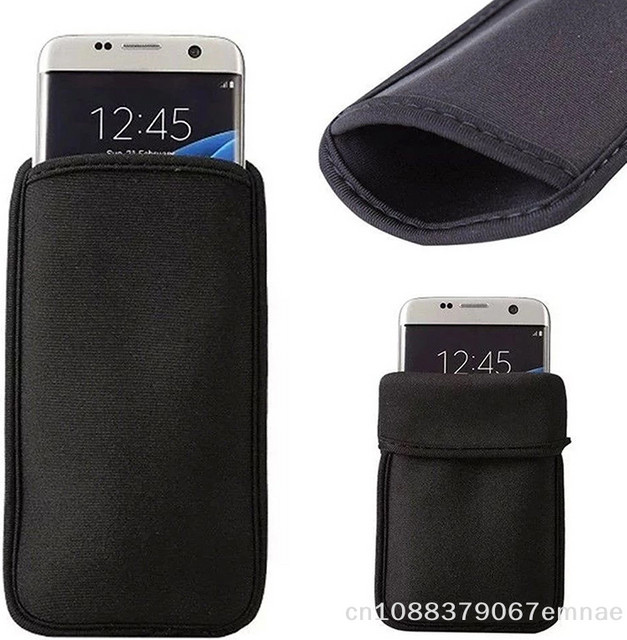 JETTING Wasserdichte Neopren Handytasche in Schwarz, stoßfest und kratzresistent für Smartphones von 6,3 bis 7,2 Zoll - Bild 1