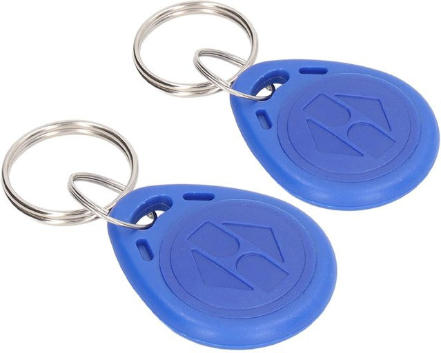 100 Stück RFID Schlüsselanhänger 125 KHz Türzugriffskontroll-Token Tags in Blau - Bild 1
