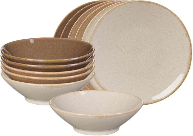 Ritzenhoff & Breker Tafelservice Sahara aus Porzellan, 12er Set, Beige - Bild 1