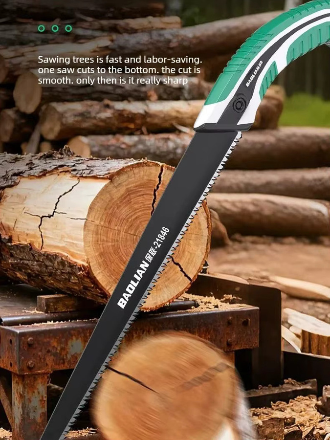 Baolian SK5 Gartensäge aus hochhartem Stahl mit dreiseitig geschliffenen Zähnen und PTFE-Beschichtung für schnelles Schneiden und Rostschutz - Bild 6