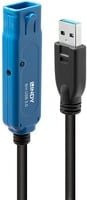 Lindy USB 3.2 Gen 1 Active Extension Cable Pro USB-A auf USB-A Aktivverlängerungskabel in Schwarz und Blau mit 8 m Länge - Bild 2