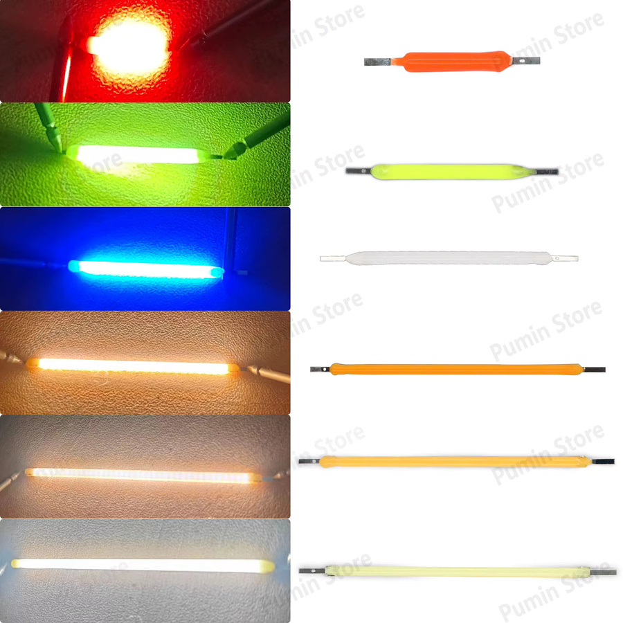 10 Stück LED-Filament Edison Diodenbeleuchtung DC3V in sechs Farben (Warmweiß 2200K, Rot, Grün, Blau) - Bild 2