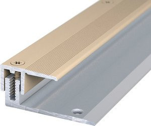 CARL PRINZ Abschlussprofil LPS 220 aus Aluminium, goldfarben, B: 50 mm, H: 13 mm, versenkt gelocht - Bild 1