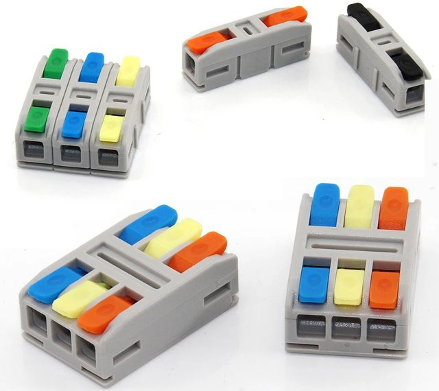 YJCAL 10er Set Universal Schnellkabel-Anschlüsse Kompakte Spleißklemmen als Steckbare Kabelverbinder für Heimkabel - Bild 1