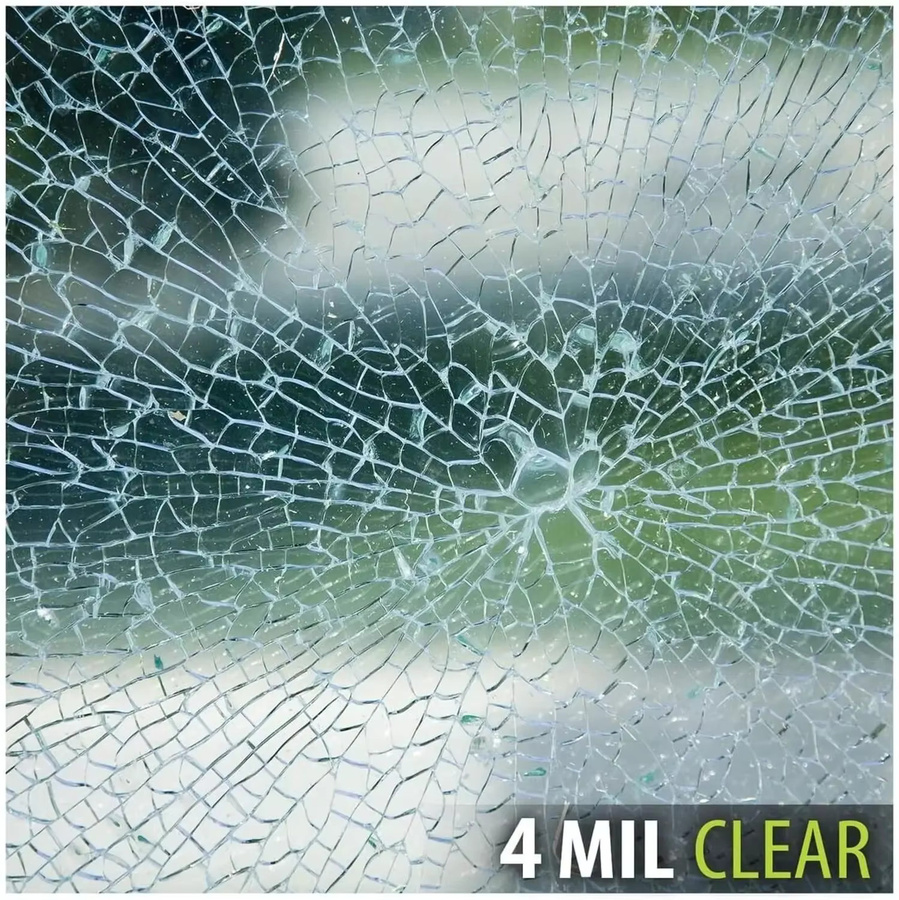 AFDB Sicherheitsfensterfolie Transparent Selbstklebend 4mil Anti-Shatter Glas-Schutzfolie - Bild 2