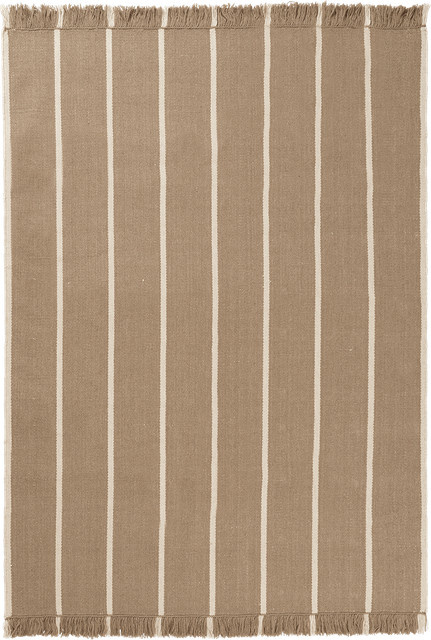 Ferm Living Calm Kelim Teppich, rechteckig, gewebt, beige/multicolour - Bild 1