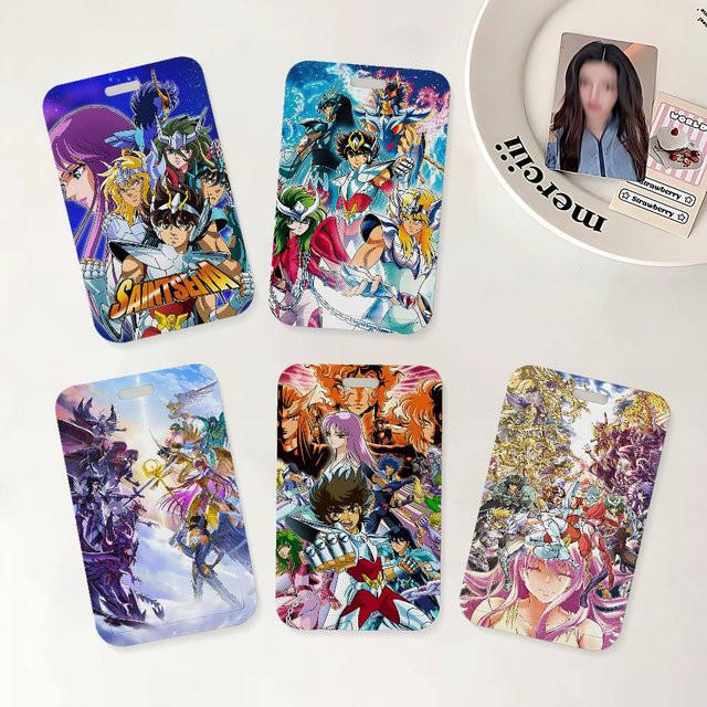 Anime Saint Seiya Ausweishalter mit Umhängeband für Büro und Schule in Multicolour - Bild 1