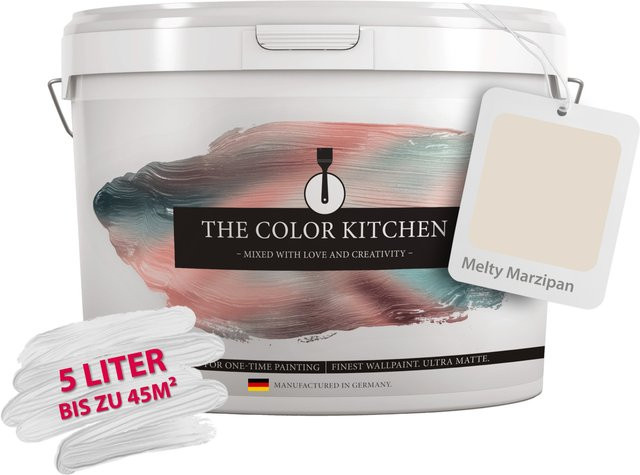 A.S. Création Wandfarbe Melty Marzipan Creme in Beige, matt, lösungsmittelfrei und emissionsarm - Bild 1