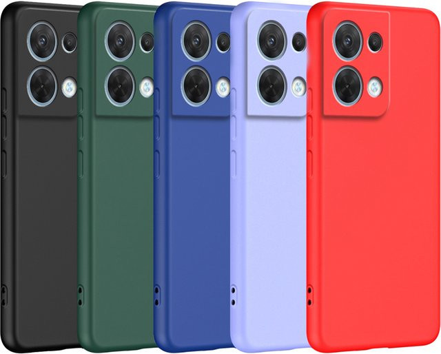 Silikon Schutzhülle für Xiaomi Redmi Note 13 12 Pro 11 11s 12s 12c 13c 4G in Schwarz oder Lila - Bild 1