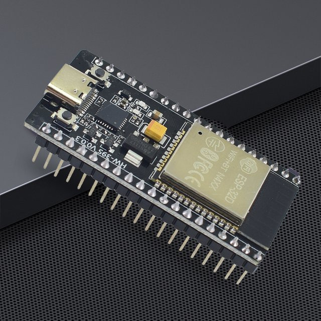 ALLOET ESP32-WROOM-32 MCU Modul mit 32Mbit SPI Flash, WiFi und Bluetooth für Smart Home und IoT, Schwarz - Bild 1